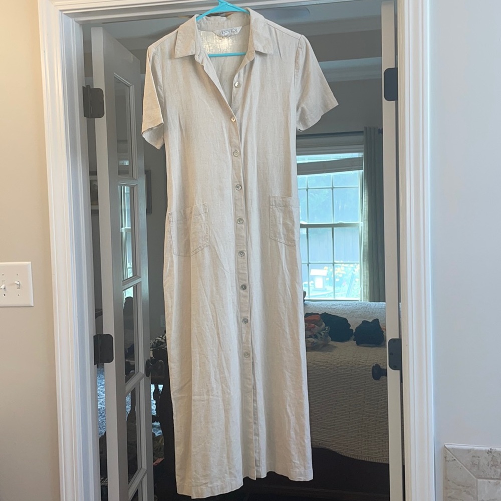 MIDI/maxi linen blend dress
